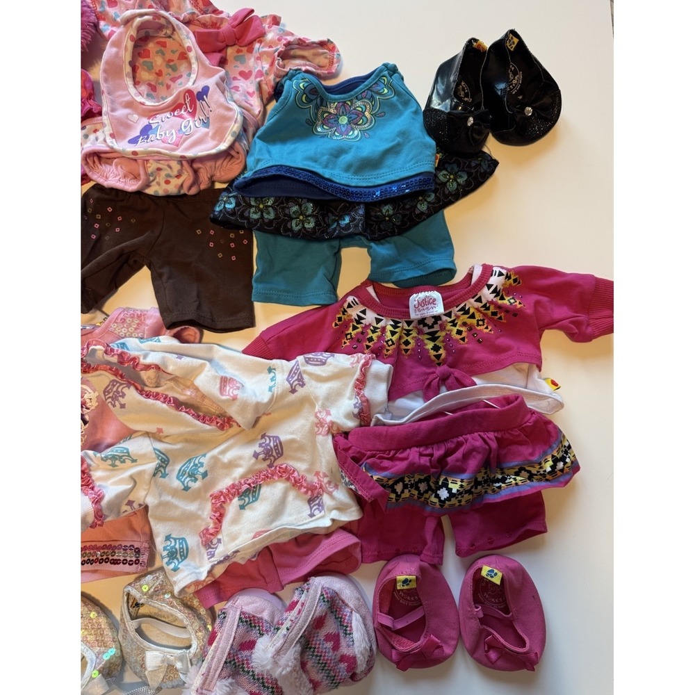 Build A Bear 46+ Piece Clothing Lot Shoes Wedding Dress Hello Kitty Justice BABW - Picture 6 of 9